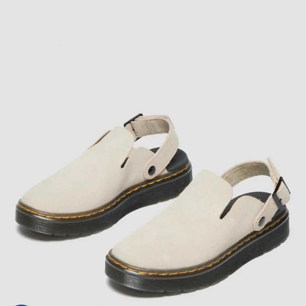 Dr. Martens CARLSON SUEDE CASUAL SLINGBACK MULES in Sand